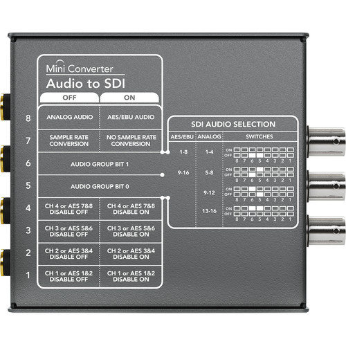 Мини конвертер Blackmagic Mini Converter Audio to SDI- фото2