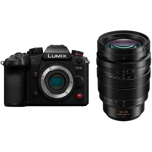 Фотоаппарат Panasonic Lumix GH6 kit LEICA DG 10–25mm f1.7 - фото