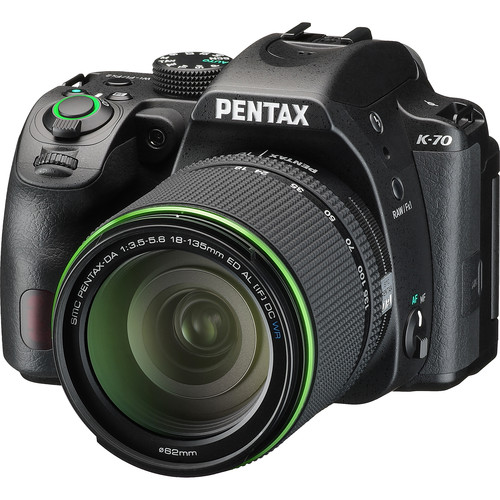 Фотоаппарат Pentax k-70 kit DA 18-135 WR Black- фото3