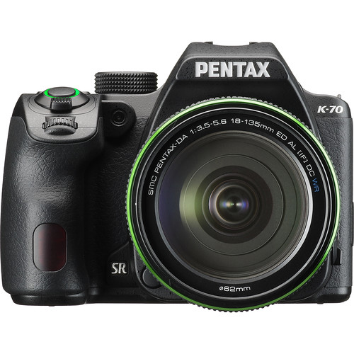 Фотоаппарат Pentax k-70 kit DA 18-135 WR Black - фото