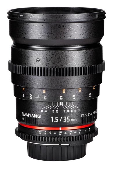 Объектив Samyang 35mm T1.5 VDSLR Canon II (Full Frame)