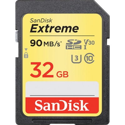Карта памяти SanDisk 32GB Extreme UHS-I SDHC Сlass10