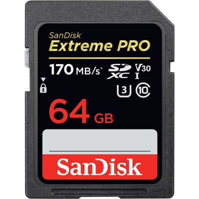 Карта памяти SanDisk 64GB Extreme PRO UHS-I SDXC Class10 