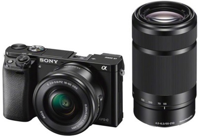 Фотоаппарат Sony Alpha A6000 Double Kit 16-50mm + 55-210 mm Black (ILCE-6000Y)