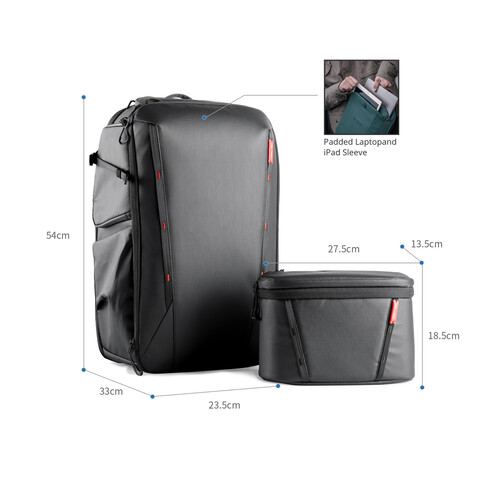 Рюкзак Pgytech OneMo 2 Backpack 35L+ Shoulder Bag Space Black (P-CB-112)- фото2