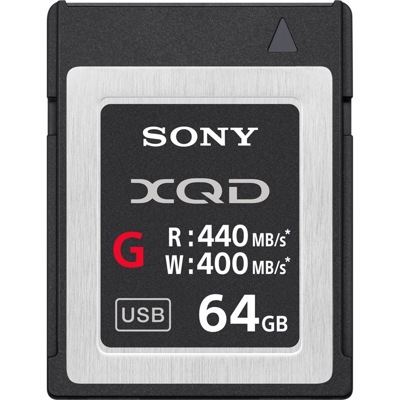 Карта памяти Sony XQD G 64Gb class10 440/400Mb/s (QDG64E)